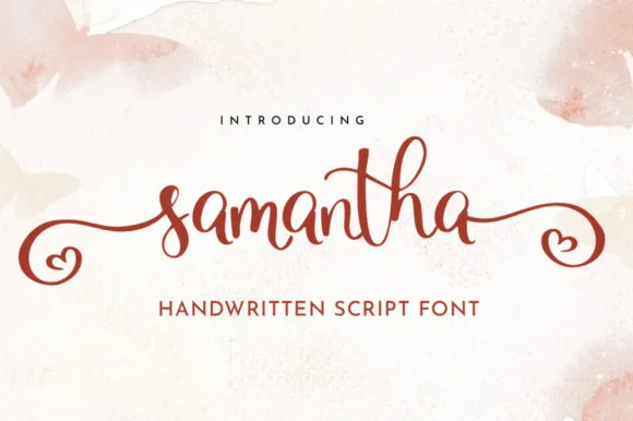 Samantha Font Samantha Font Poster 1