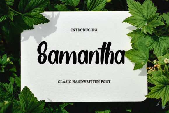 Samantha Font Poster 1