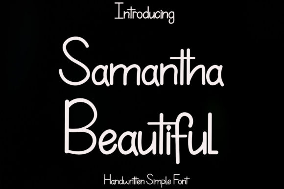 Samantha Beautiful Font Poster 1