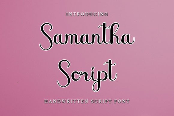 Samantha Script Font Poster 1