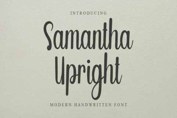 Samantha Upright Font Poster 1
