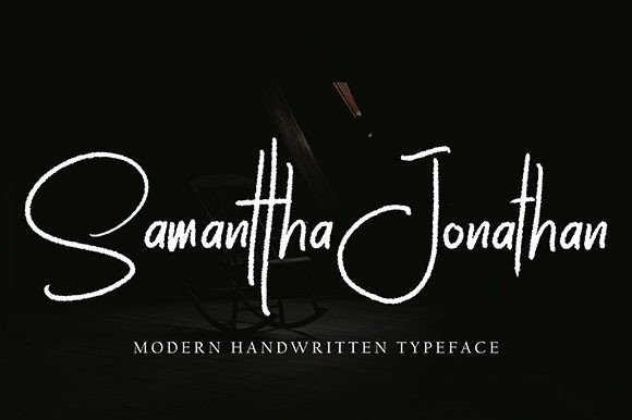 Samanttha Jonathan Font Poster 1