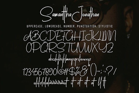 Samanttha Jonathan Font Poster 9