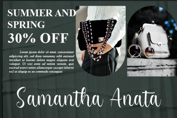 Samara Ainsley Font Poster 3