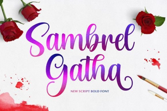 Sambrel Gatha Font Poster 1