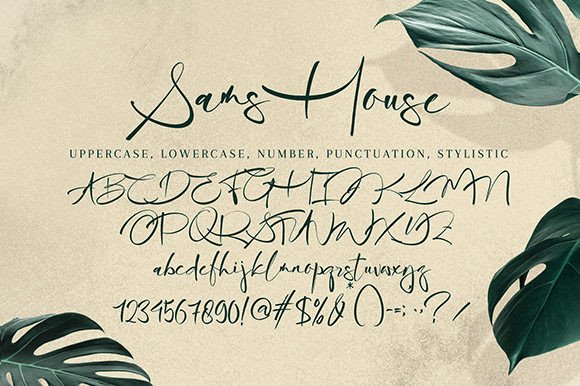 Sams House Font Poster 10