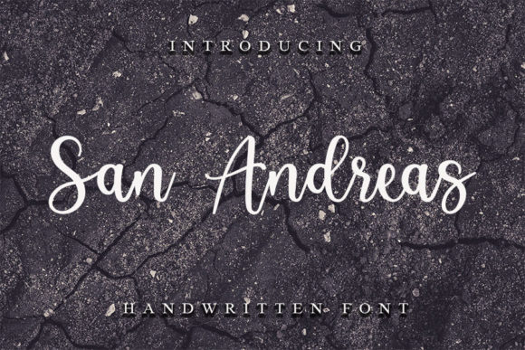 San Andreas Font Poster 1