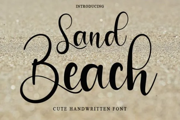 Sand Beach Font Poster 1