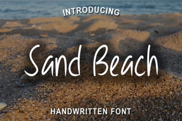 Sand Beach Font Poster 1