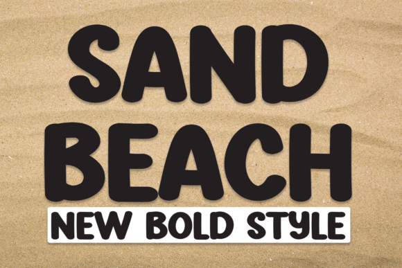 Sand Beach Font Poster 1