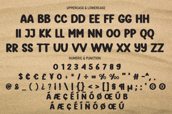 Sand Beach Font Poster 7