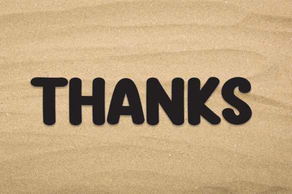 Sand Beach Font Poster 8