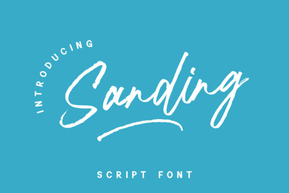 Sanding Font Poster 1