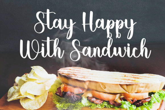 Sandwich Font Poster 6