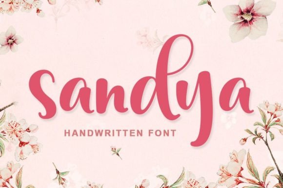 Sandya Font Poster 1