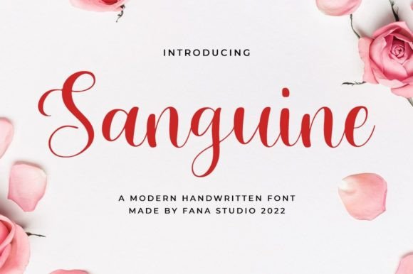 Sanguine Font Poster 1