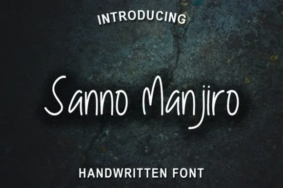 Sanno Manjiro Font Poster 1