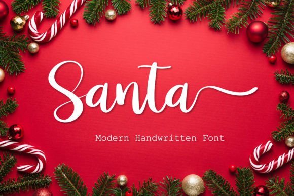 Santa Font Poster 1