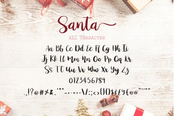 Santa Font Poster 3
