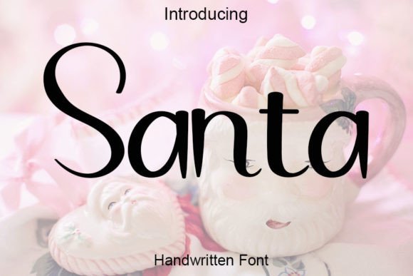 Santa Font Poster 1