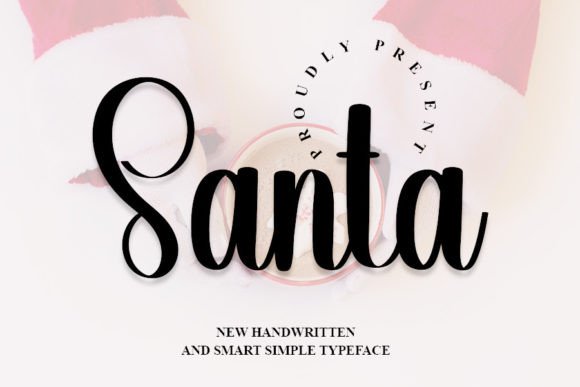 Santa Font Poster 1