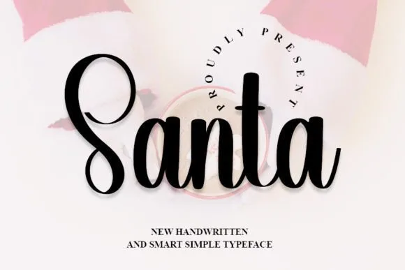 Santa Font Santa Font Poster 1