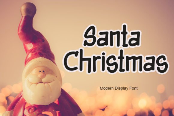 Santa Christmas Font Poster 1