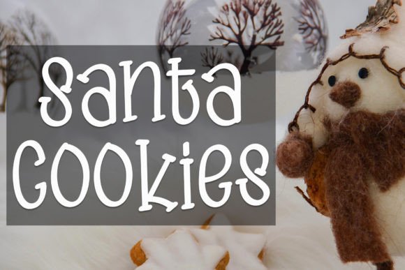 Santa Cookies Font Poster 1