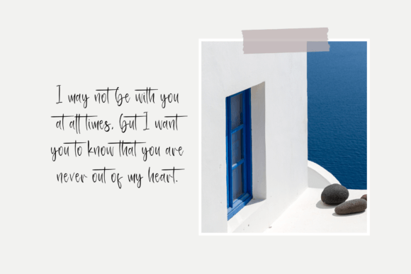 Santorini Water Font Poster 5