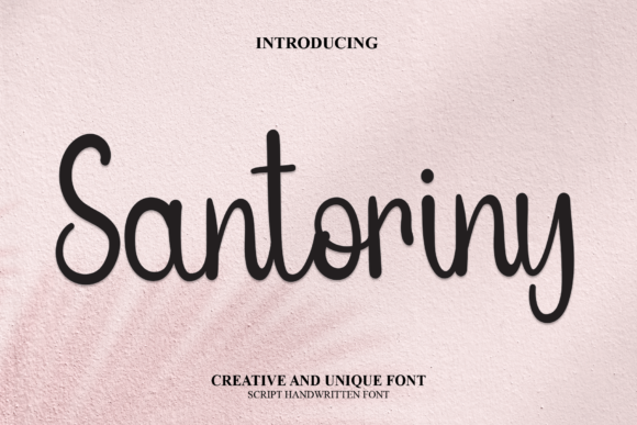 Santoriny Font Poster 1