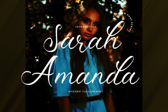 Sarah Amanda Font Poster 1