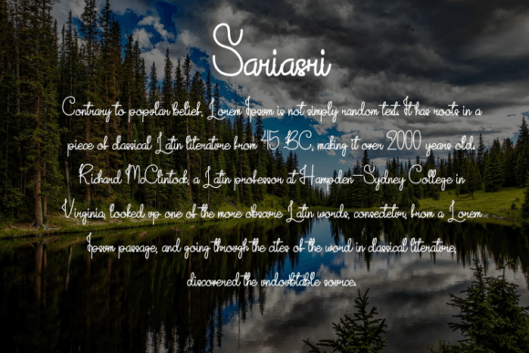 Sariasri Font Poster 4