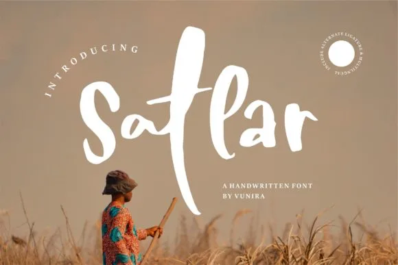 Satlar Font Satlar Font Poster 1