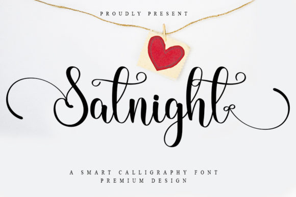 Satnight Font Poster 1