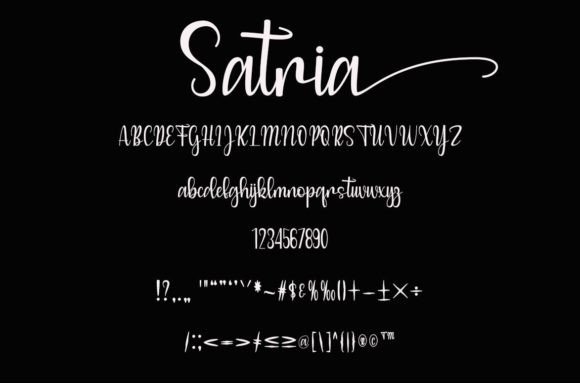 Satria Font Poster 4
