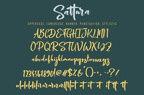 Sattura Font Poster 7
