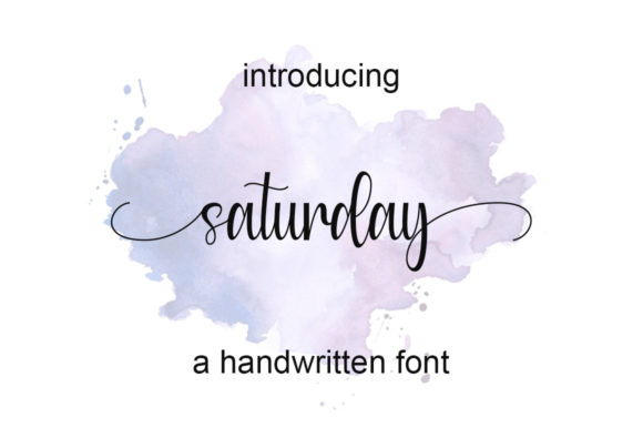 Saturday Font Poster 1