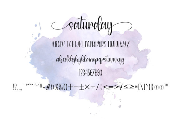 Saturday Font Poster 5