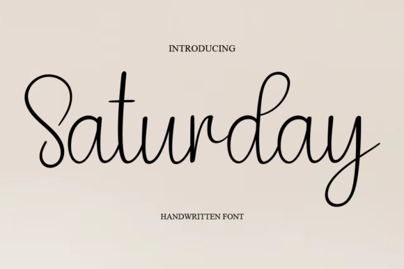 Saturday Font Poster 1