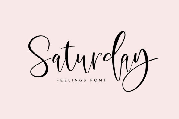 Saturday Feelings Font Poster 1