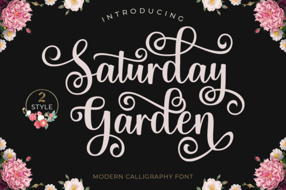 Saturday Garden Font Poster 1