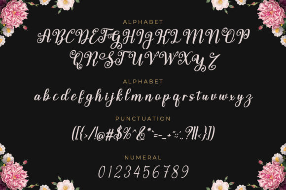 Saturday Garden Font Poster 9