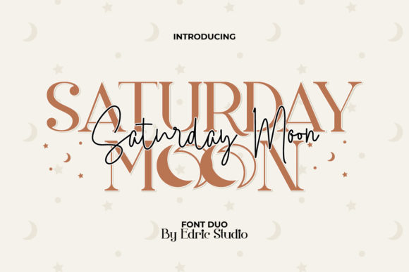 Saturday Moon Font Poster 1