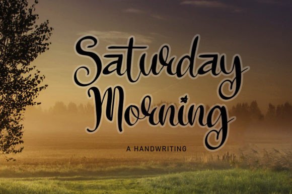 Saturday Morning Font Poster 1