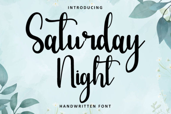 Saturday Night Font Poster 1