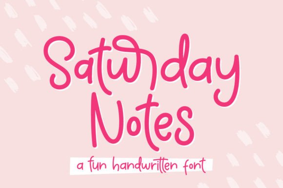 Saturday Notes Font Poster 1