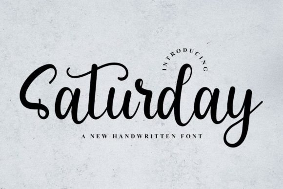 Saturdays Font Poster 1