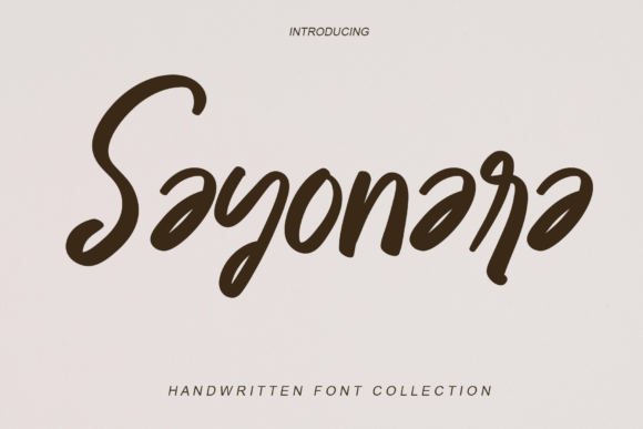 Sayonara Font Poster 1
