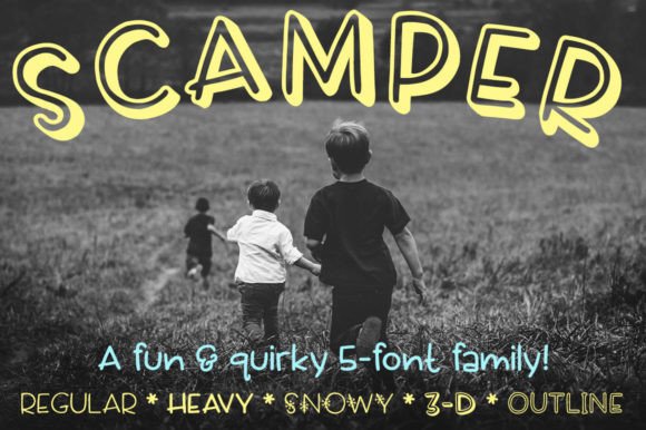 Scamper Font Poster 1