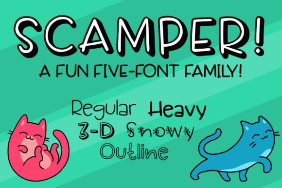 Scamper Font Poster 2